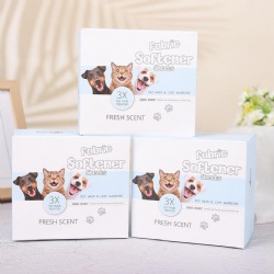 PET hair reducing Dryer Sheets